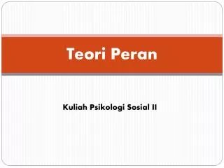 Teori Peran