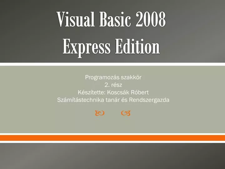 visual basic 2008 express edition