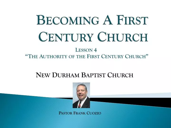 becoming a first century church