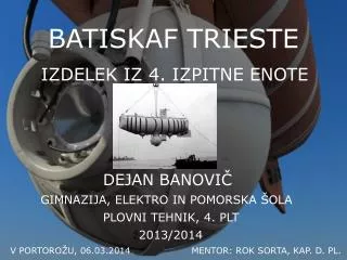 batiskaf trieste
