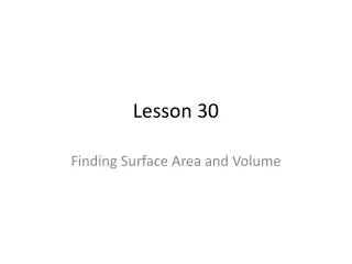 lesson 30