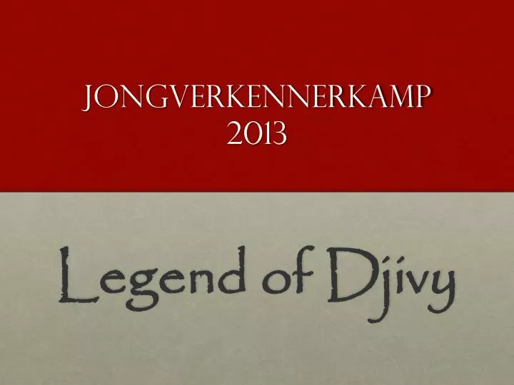 jongverkennerkamp 2013