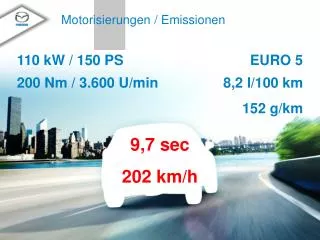 Motorisierungen / Emissionen