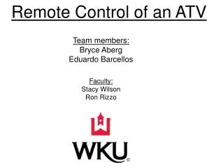 Remote Control of an ATV