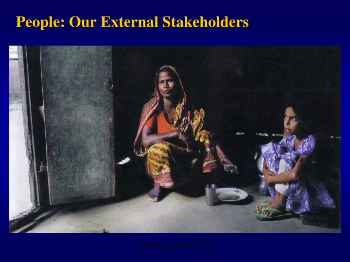 people our external stakeholders