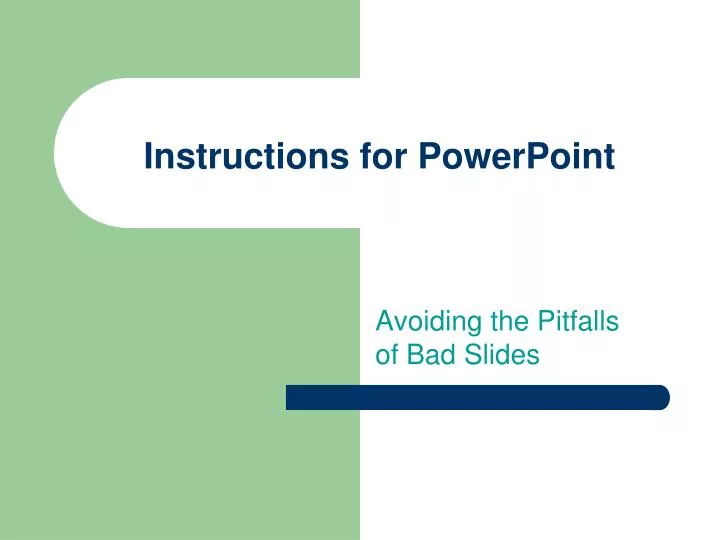 instructions for powerpoint