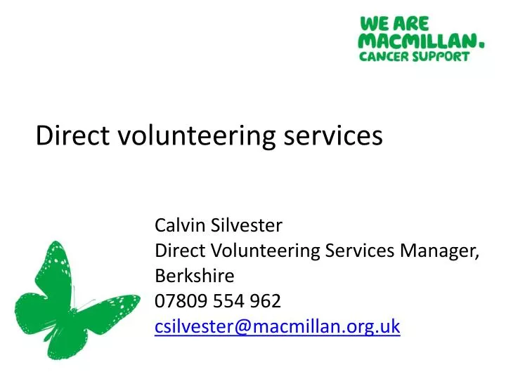 direct volunteering services