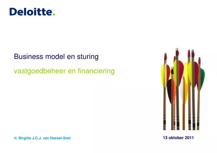 business model en sturing vastgoedbeheer en financiering