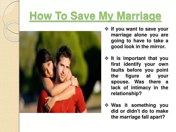 how to save my marriage