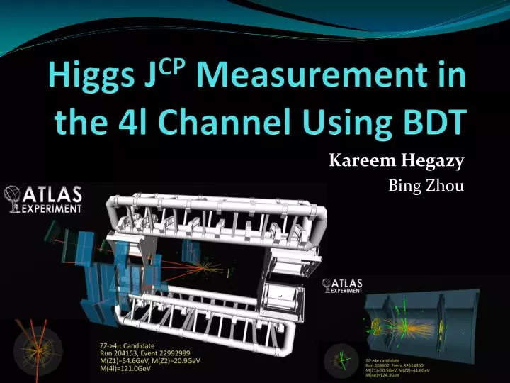 higgs j cp measurement in the 4l channel using bdt