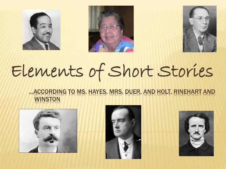 elements of short stories