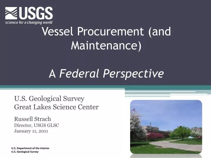 vessel procurement and maintenance a federal perspective