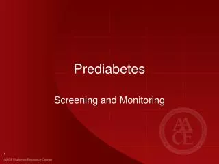 Prediabetes