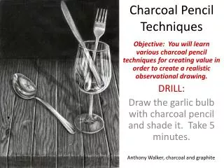Charcoal Pencil Techniques