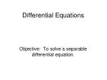 Differential Equations - slide 1
