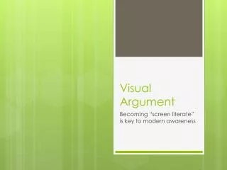 Visual Argument