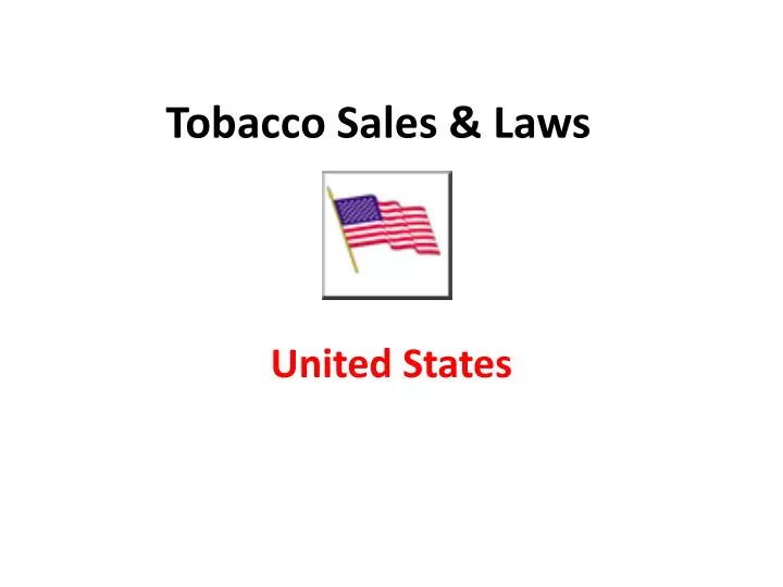 tobacco sales laws