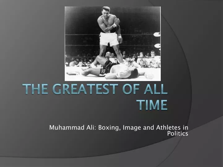 muhammad ali boxing image and athletes in politics