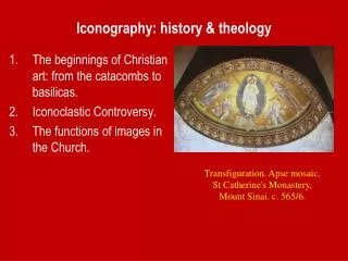 Iconography: history &amp; theology