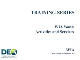 TRAINING SERIES