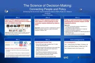 The Science of Decision-Making: Connecting People and Policy