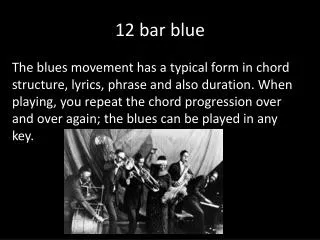 12 bar blue