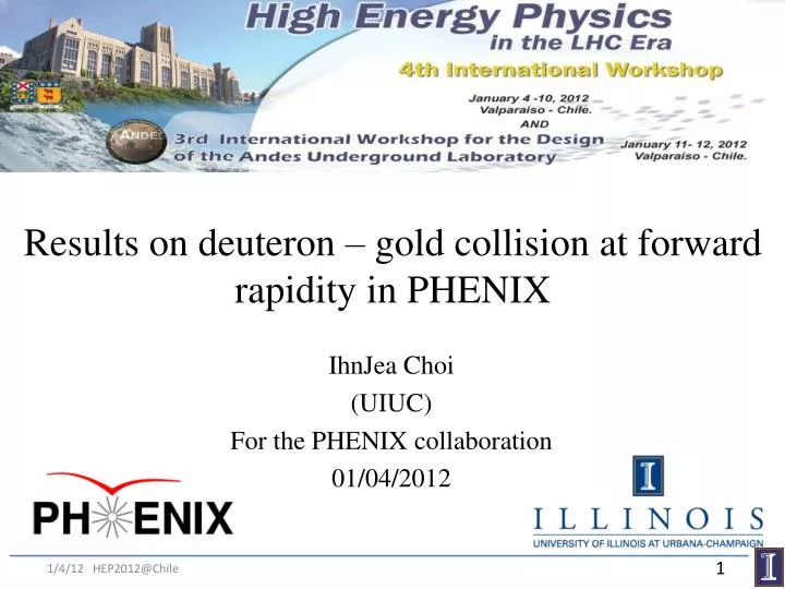 results on deuteron gold collision at forward rapidity in phenix