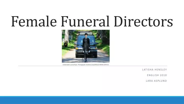 female funeral directors