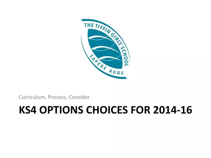 ks4 options choices for 2014 16