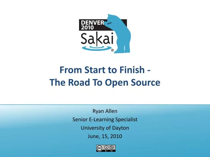 from start to finish the road to open source