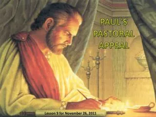 PAUL'S PASTORAL APPEAL