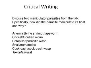 critical writing