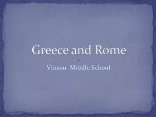 greece and rome