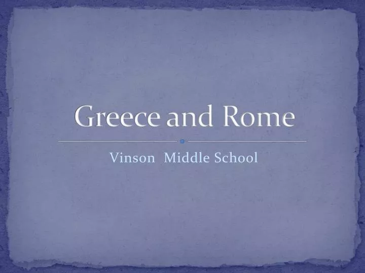 greece and rome