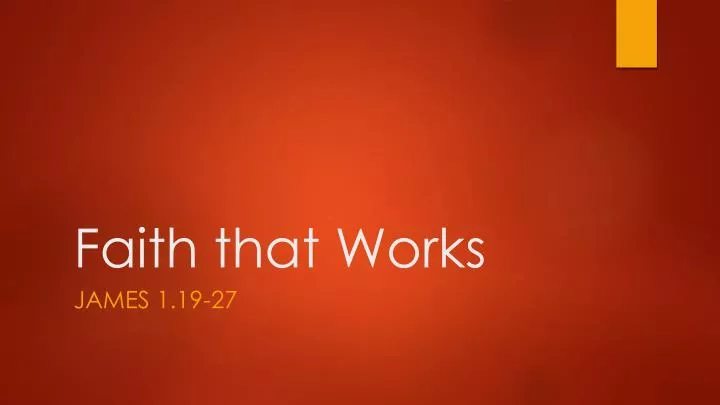 faith that works