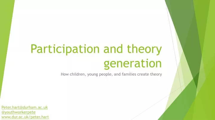 participation and theory generation