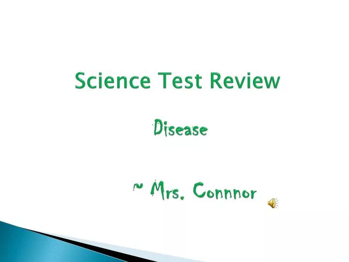science test review disease mrs connnor