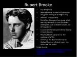 Rupert Brooke - slide 1