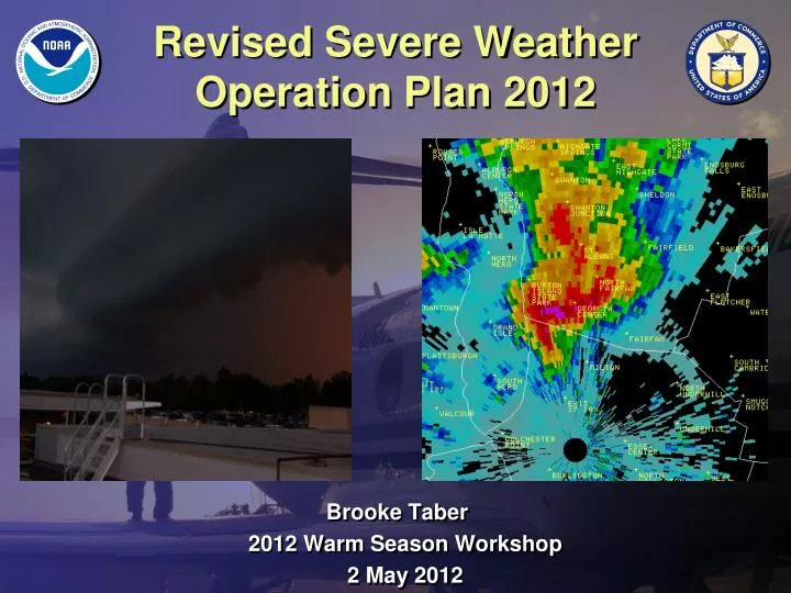 revised severe weather operation plan 2012