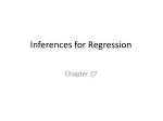 Inferences for Regression - slide 1