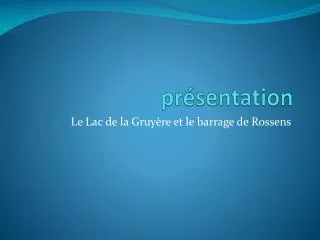pr sentation