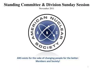 Standing Committee &amp; Division Sunday Session November 2011