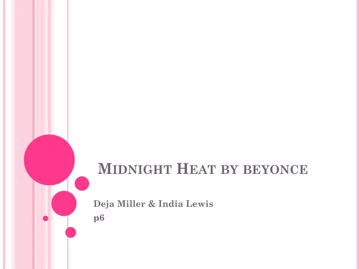 midnight heat by beyonce