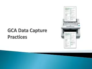GCA Data Capture Practices