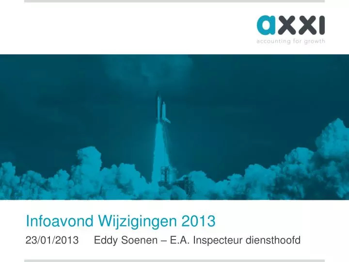 infoavond wijzigingen 2013