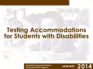Where do we look for accommodation information for TAKS, TAKS Accommodated, &amp; TAKS-M?