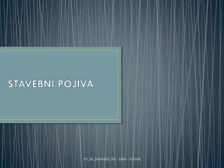 stavebn pojiva