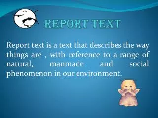 REPORT TEXT