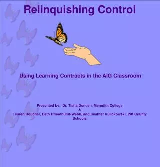 Relinquishing Control