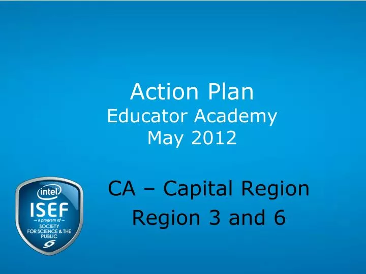 action plan educator academy may 2012